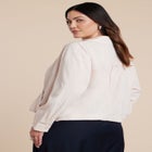 Surplice Collared Top image number null