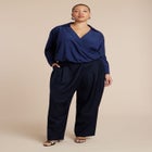 Surplice Collared Top image number null