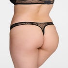 The Thong- Floral Lace image number null