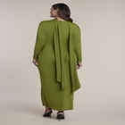 Scarf Detail Twist-Front Maxi Dress image number 1