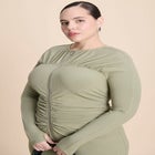 Zipper Front Maxi Dress image number null