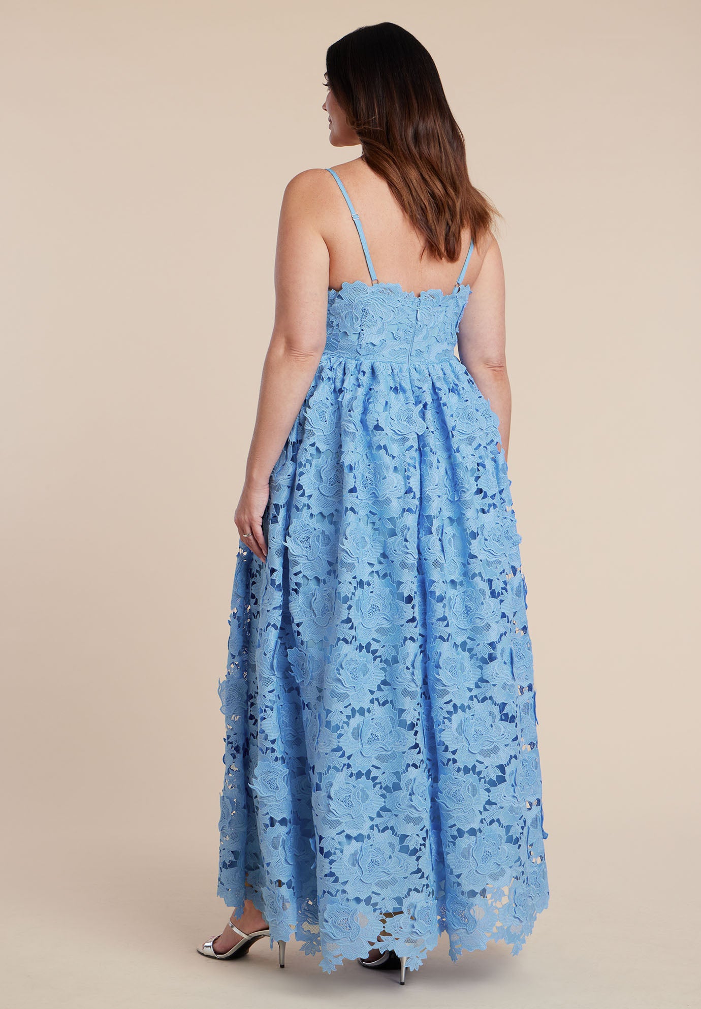 Fit And Flare Lace Gown image number 3