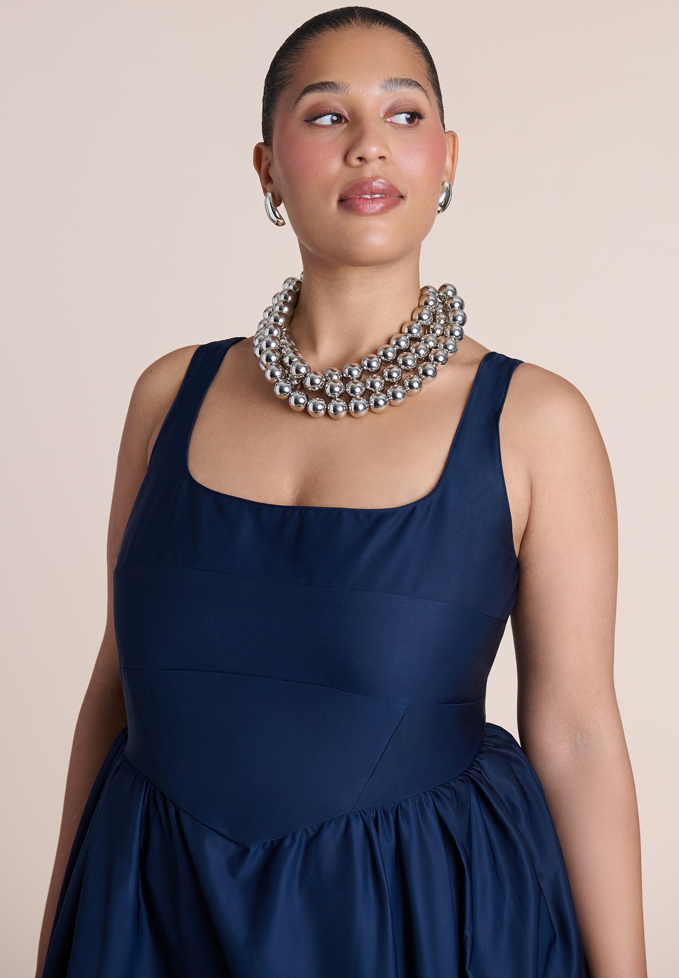 Pleated Tank Gown image number 3