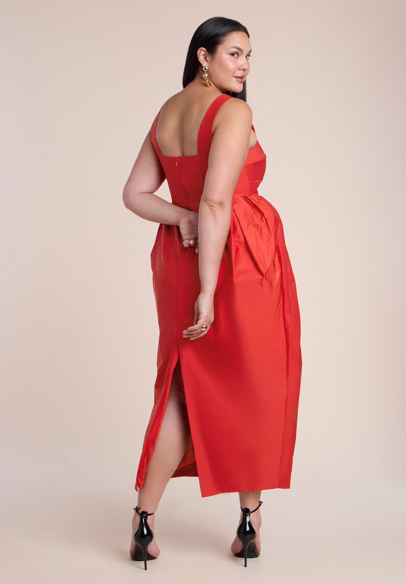 Pleated Tank Gown image number 1