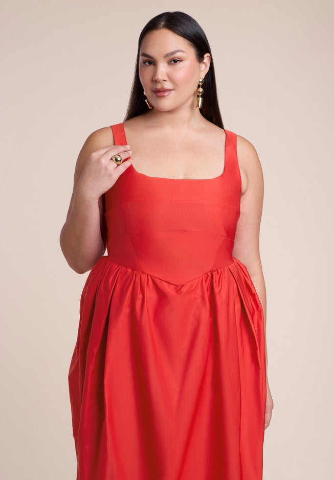 Pleated Tank Gown image number 2
