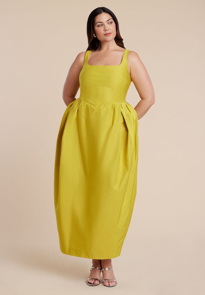 Pleated Tank Gown image number 1