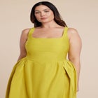 Pleated Tank Gown image number null