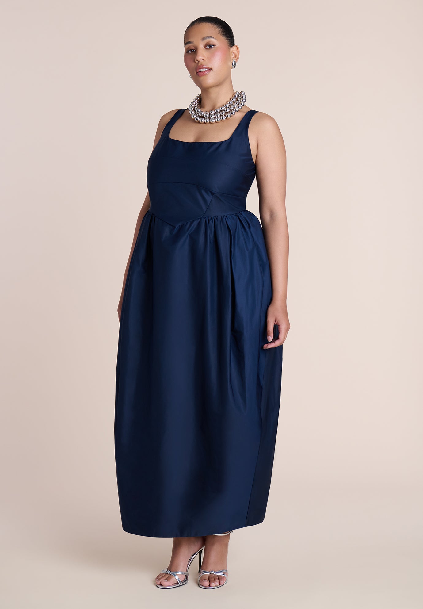 Pleated Tank Gown image number 0