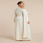 Cape Sleeve Draped Dress image number null