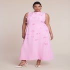 Applique Column Dress image number null