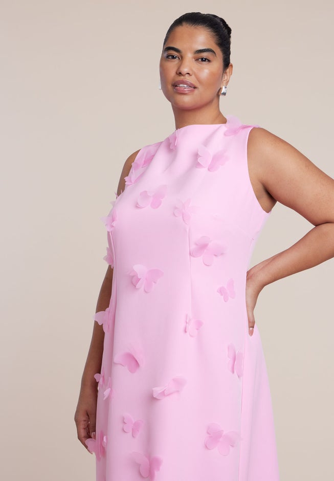 Applique Column Dress image number 3