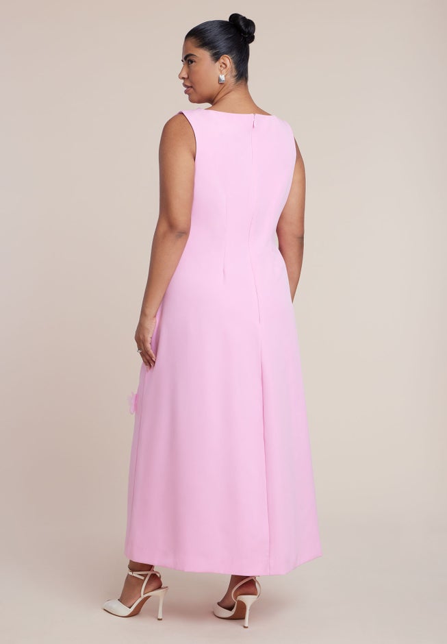 Applique Column Dress image number 4