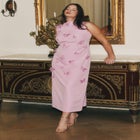 Applique Column Dress image number null