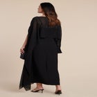 Flowy Sheer Cape Dress image number null