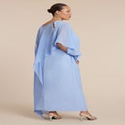 Flowy Sheer Cape Dress image number null
