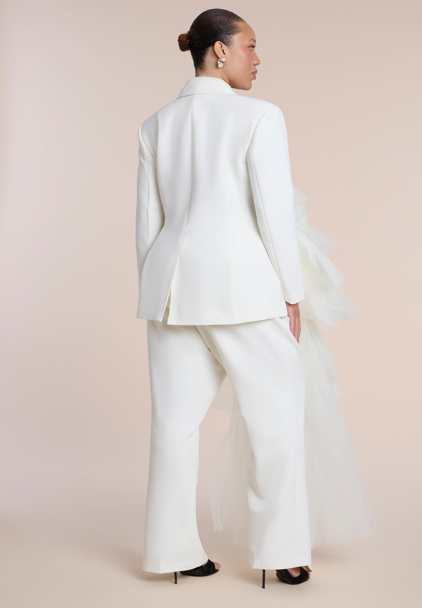 Dramatic Tiered Tulle Blazer image number 1