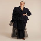 Dramatic Tiered Tulle Blazer image number null