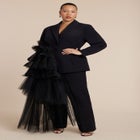 Dramatic Tiered Tulle Blazer image number null