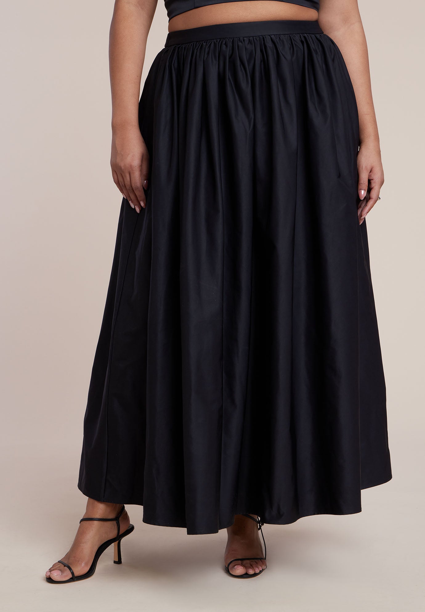 Taffeta Full Maxi Skirt image number 1