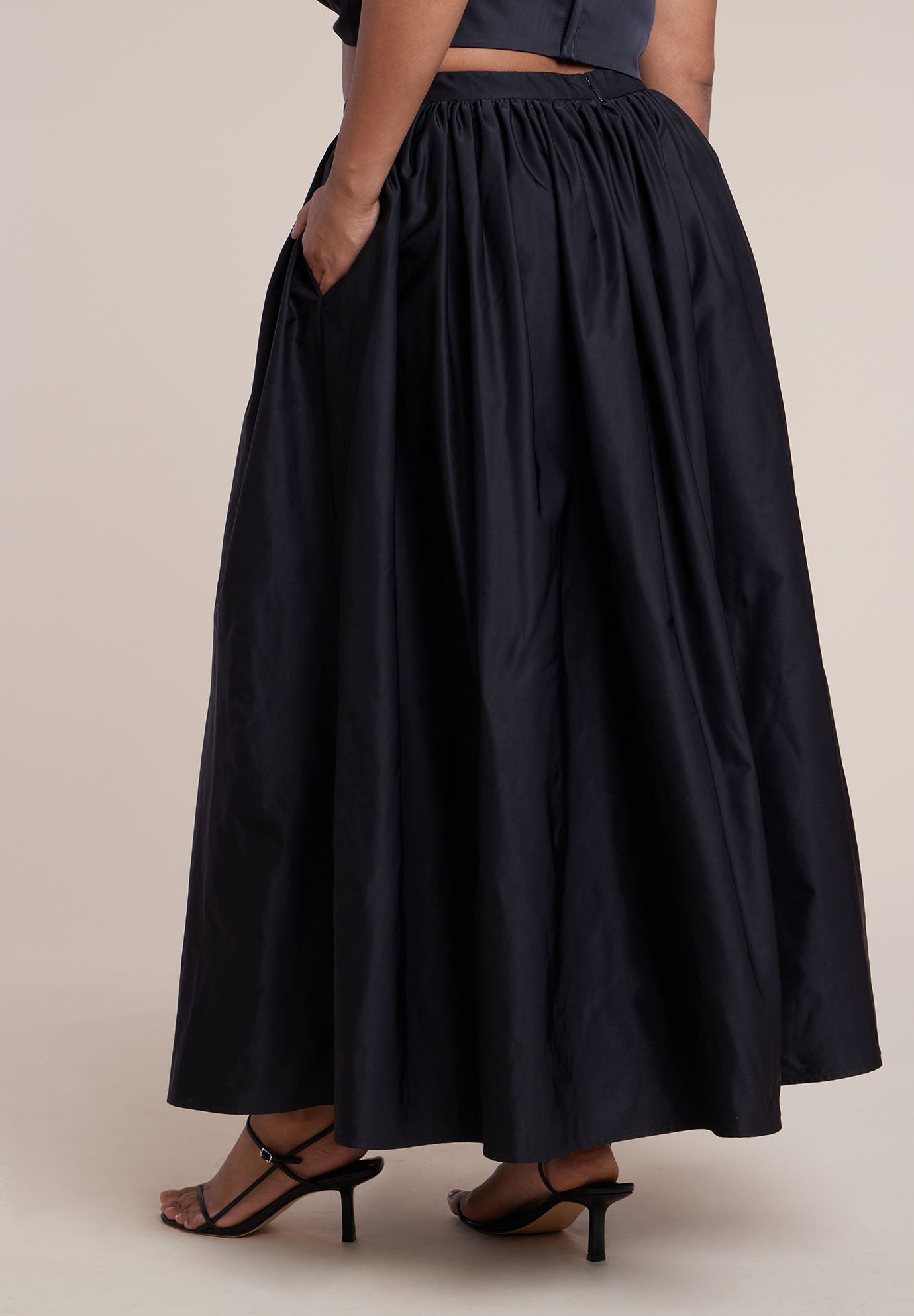 Taffeta Full Maxi Skirt image number 3