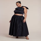 Taffeta Full Maxi Skirt image number null