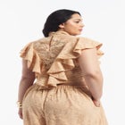 Floral Lace Ruffle Top image number null