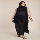 Sheer Neck-Tie Tunic image number null