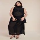 Sheer Neck-Tie Tunic image number null