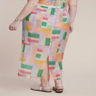 Sheer Printed Organza Skirt image number null