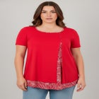 Short Sleeve Layered Tunic image number null