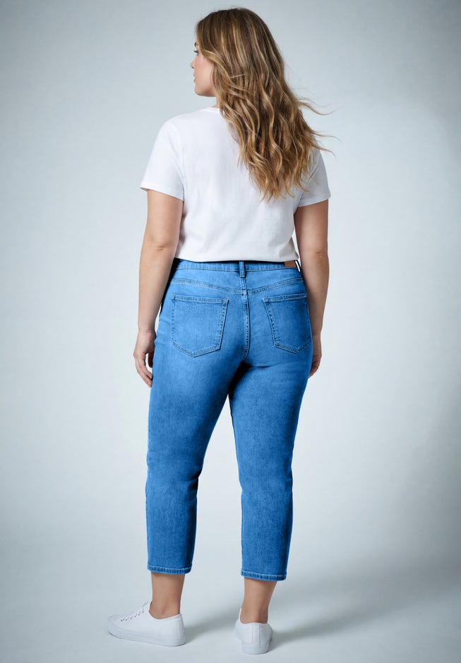 Butter Denim Straight Crop image number 1
