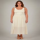 Knit Gauze Smocked Skirt image number null