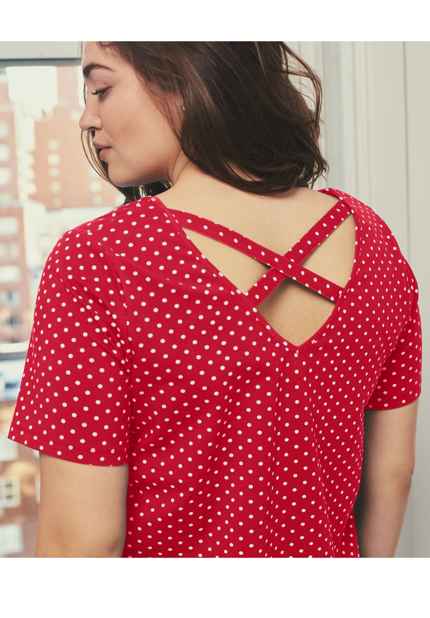 Criss-Cross Back Tee image number 1