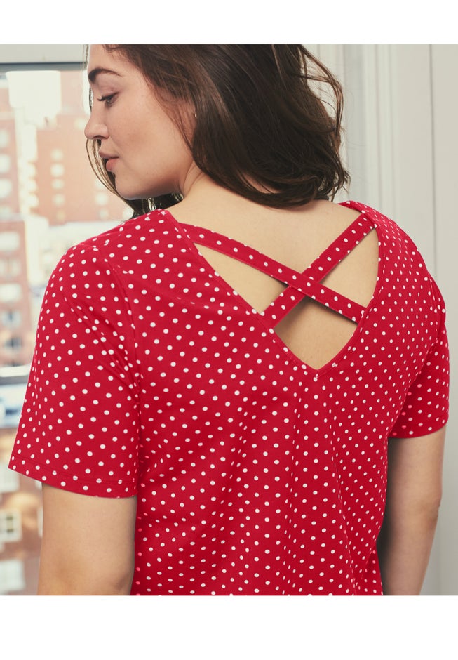 Criss-Cross Back Tee image number 1