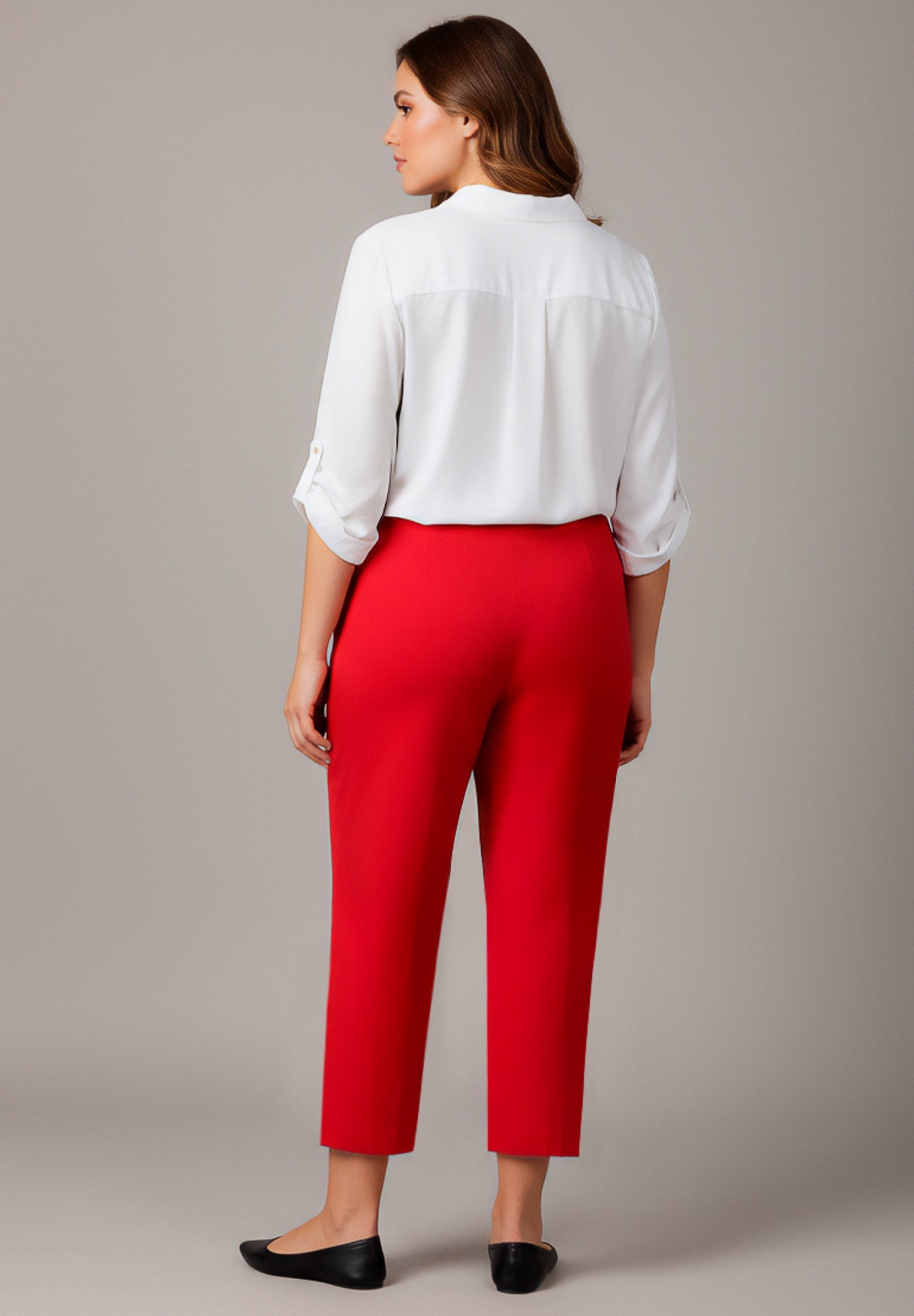 Super-Stretch Straight Ankle Pull-On Pant image number 1