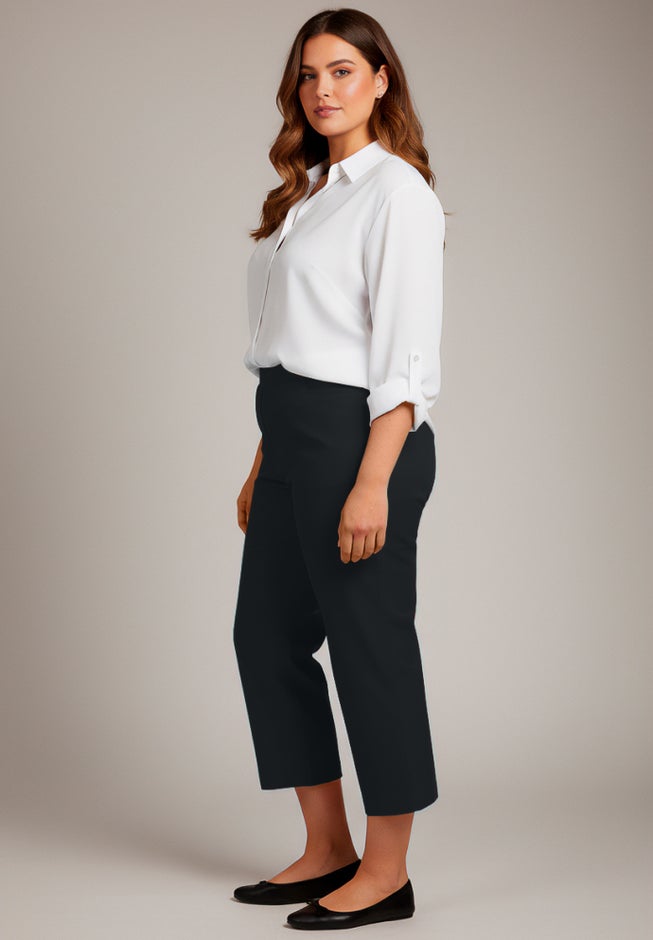 Super-Stretch Straight Ankle Pull-On Pant image number 1