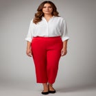 Super-Stretch Straight Ankle Pull-On Pant image number null