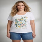 Sccop Neck Tee Graphic image number null