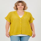 Short Sleeve Button Front Cardigan image number null