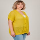 Short Sleeve Button Front Cardigan image number null