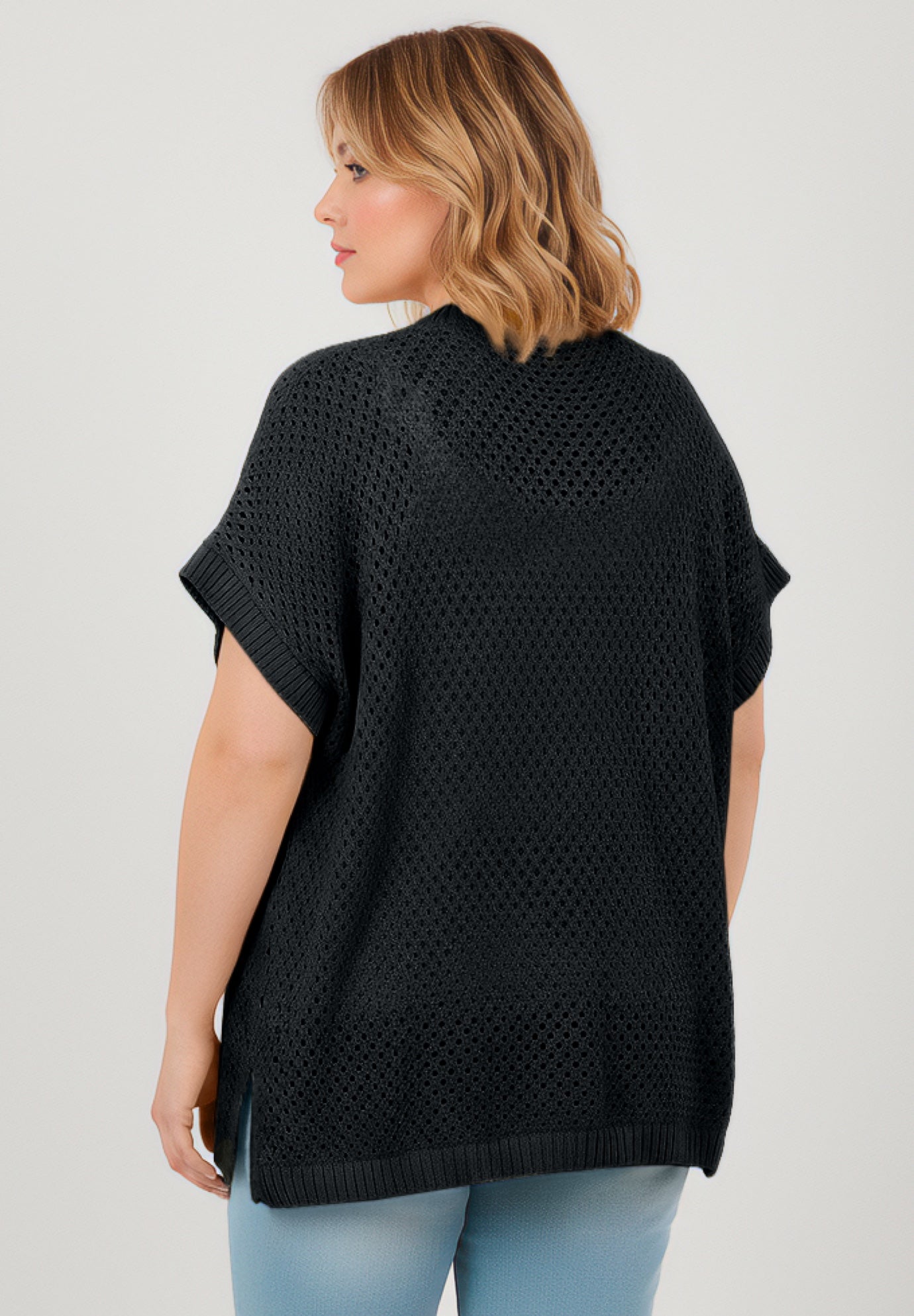 Short Sleeve Button Front Cardigan image number 1