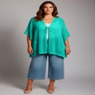 Crochet Tie Front Cardigan image number null