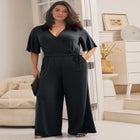 Audrey Faux Wrap Jumpsuit image number null
