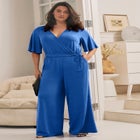 Audrey Faux Wrap Jumpsuit image number null