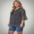 Crochet Trim Caftan Top image number null