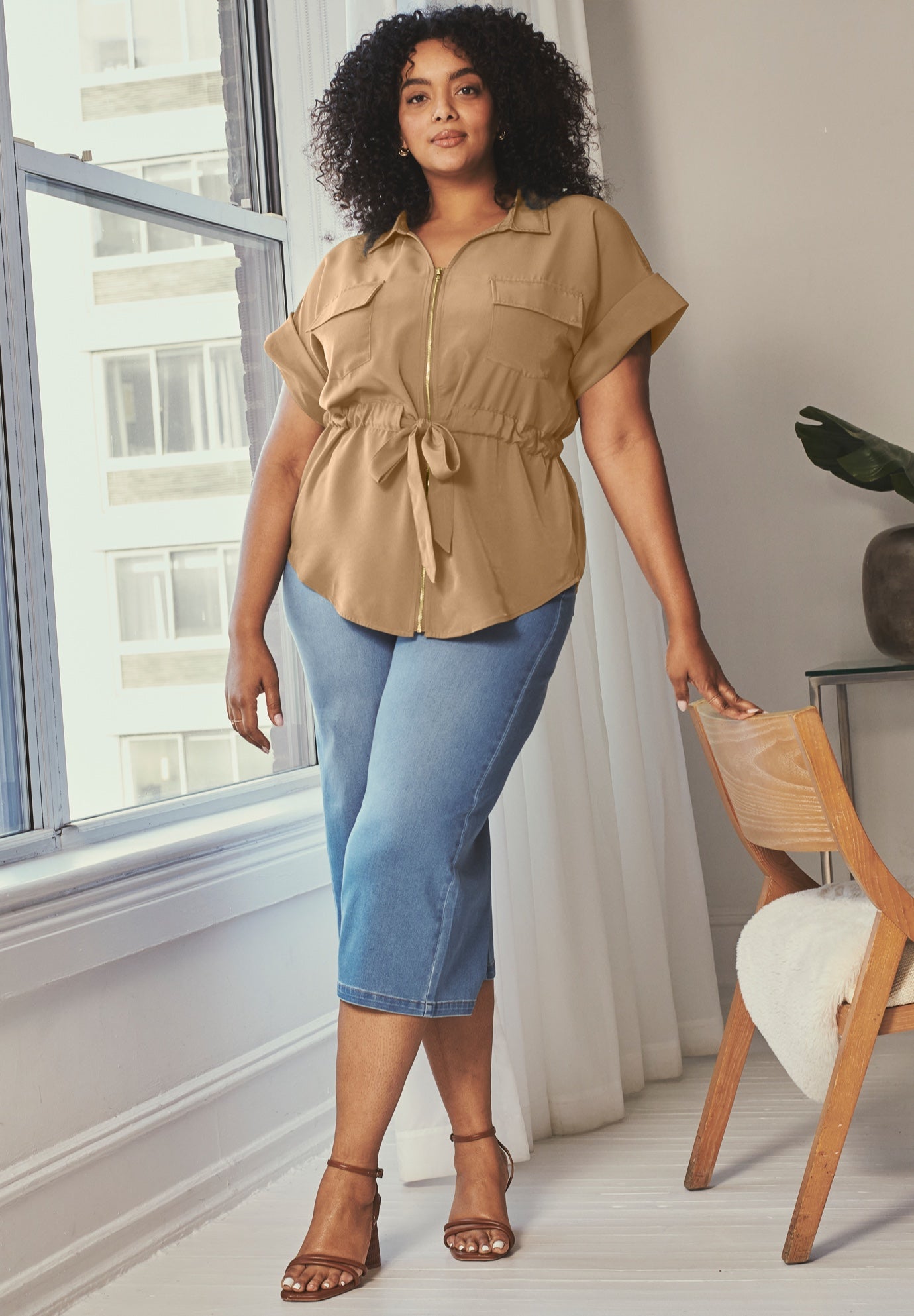 Utility Belted Blouse image number 0