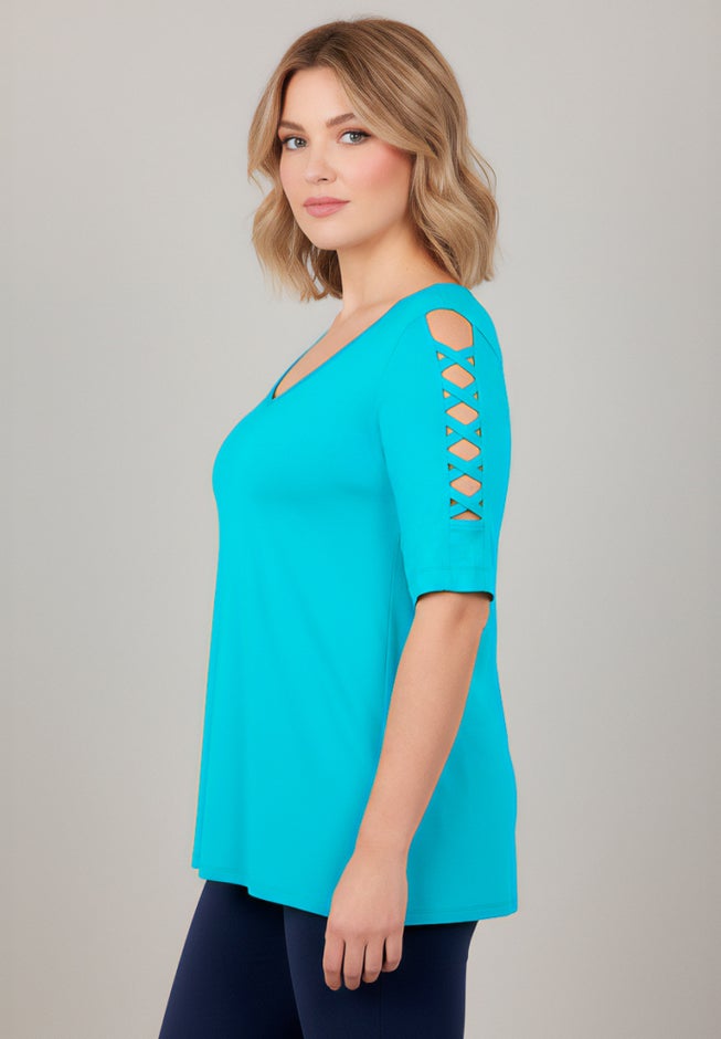Lattice Sleeve Tunic image number 2