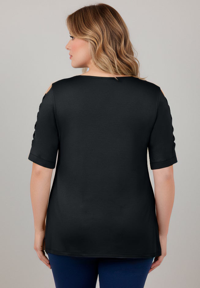 Lattice Sleeve Tunic image number 1
