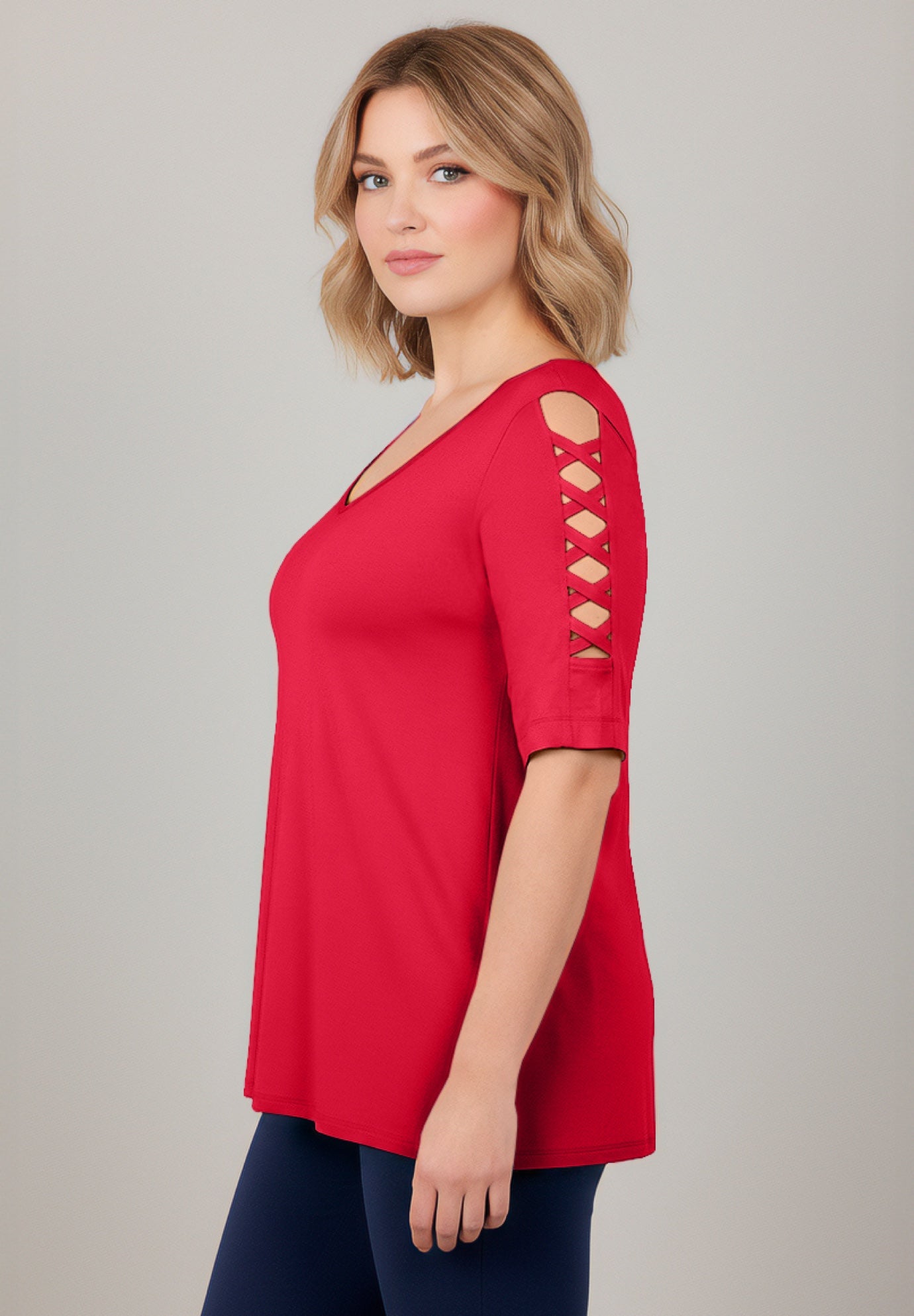 Lattice Sleeve Tunic image number 2