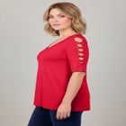 Lattice Sleeve Tunic image number null